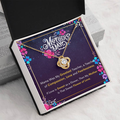 Compassionate Love Pendant: Mama's Wisdom - Happy Mother's Day - Love Knot Necklace