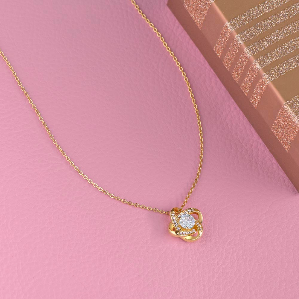 Happy Mother's Day - Celebrate Mom's Unbreakable Love! - Love Knot Necklace