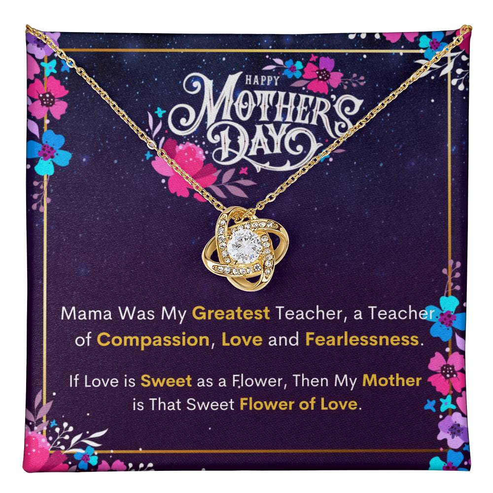 Compassionate Love Pendant: Mama's Wisdom - Happy Mother's Day - Love Knot Necklace