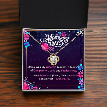 Happy Mother's Day - Celebrate Mom's Unbreakable Love! - Love Knot Necklace