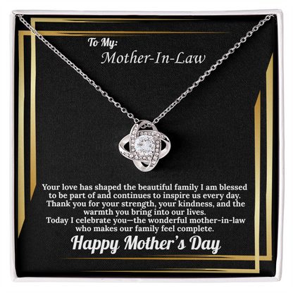 To Mother-In-Law Love Knot Mother's Day Gift