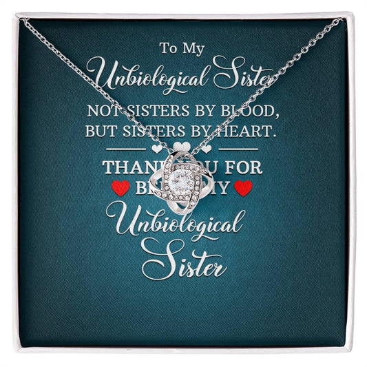 UnBiological Sister - Sisters By Heart - Love Knot Necklace