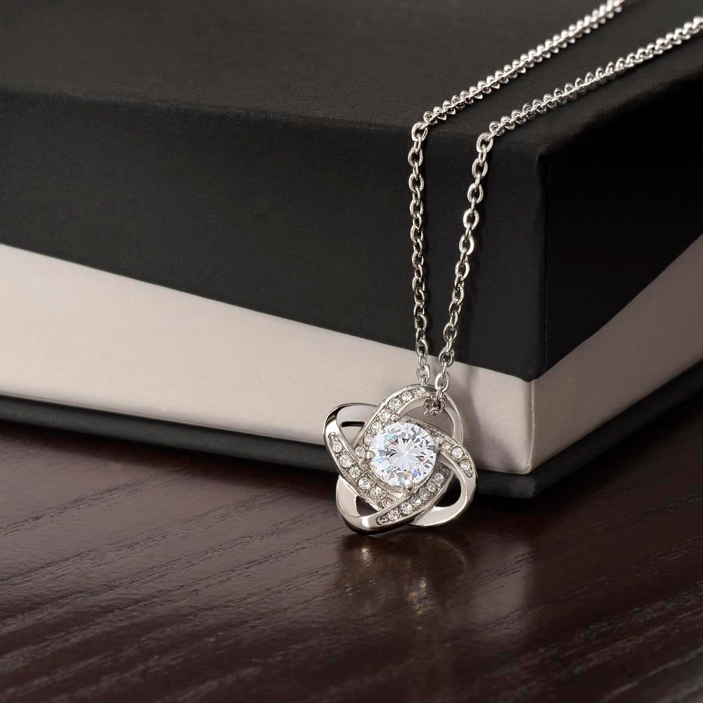 To My Daughter From Dad - My Love for You Is Eternal - Love Knot Necklace