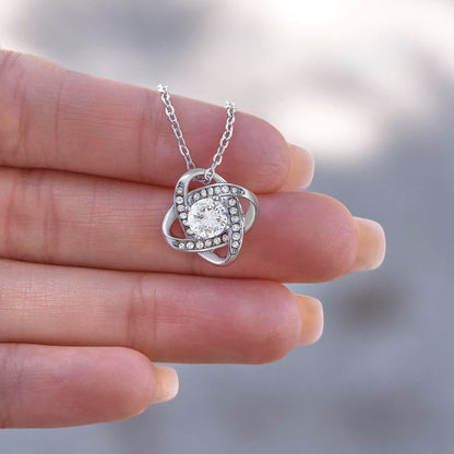 To My Daughter From Dad - My Love for You Is Eternal - Love Knot Necklace