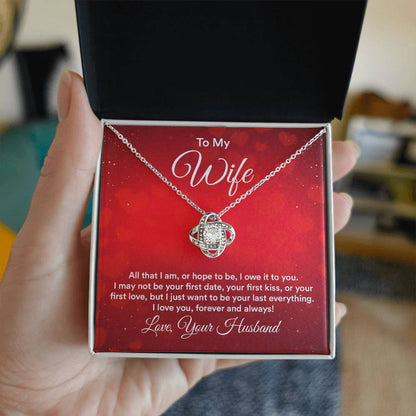 To My Wife -  Love Knot Necklace