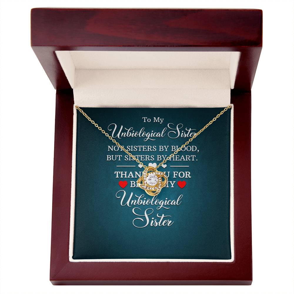UnBiological Sister - Sisters By Heart - Love Knot Necklace