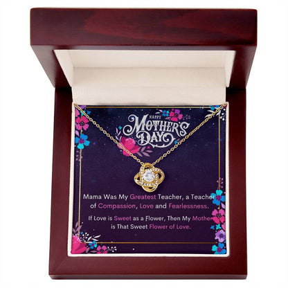 Happy Mother's Day - Celebrate Mom's Unbreakable Love! - Love Knot Necklace