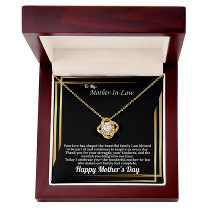 To Mother-In-Law Love Knot Mother's Day Gift