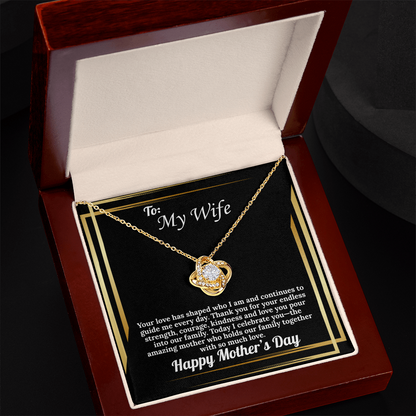 To My Wife Love Knot Mother's Day