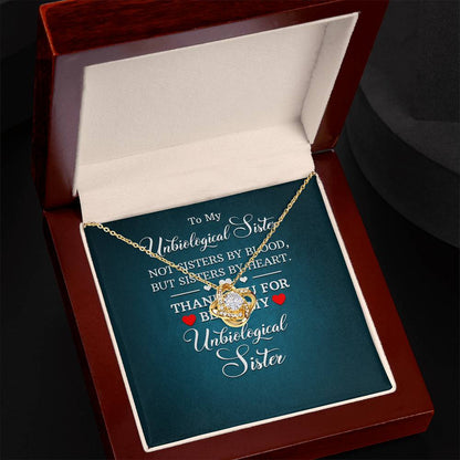 UnBiological Sister - Sisters By Heart - Love Knot Necklace