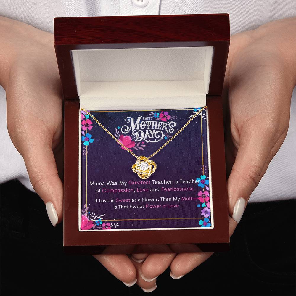 Happy Mother's Day - Celebrate Mom's Unbreakable Love! - Love Knot Necklace