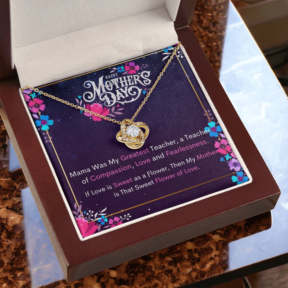 Happy Mother's Day - Celebrate Mom's Unbreakable Love! - Love Knot Necklace