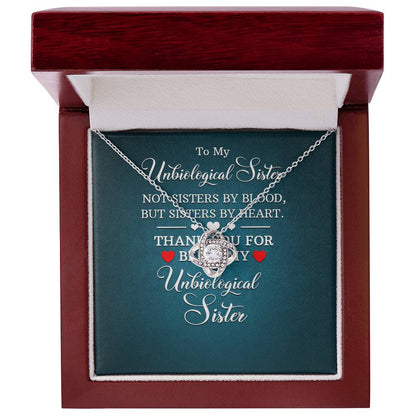 UnBiological Sister - Sisters By Heart - Love Knot Necklace