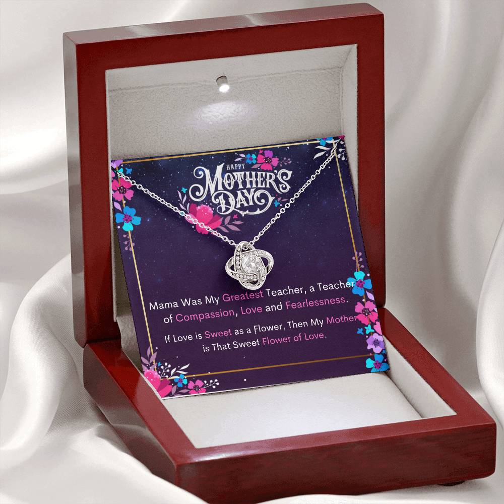 Happy Mother's Day - Celebrate Mom's Unbreakable Love! - Love Knot Necklace