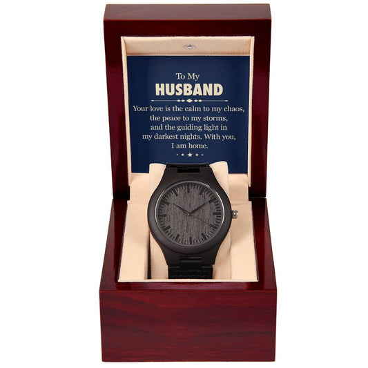 To My Husband - Wooden Watch