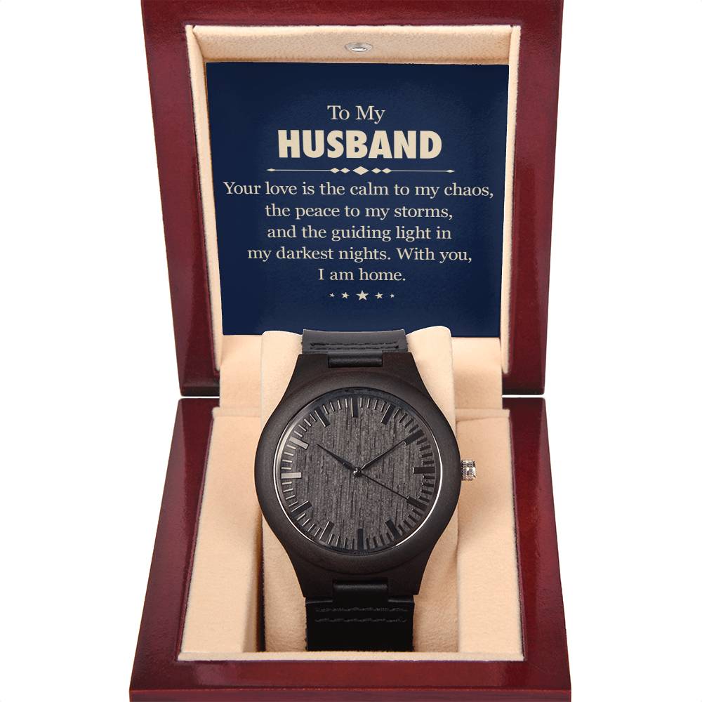 To My Husband - Wooden Watch