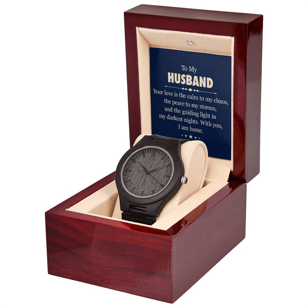 To My Husband - Wooden Watch