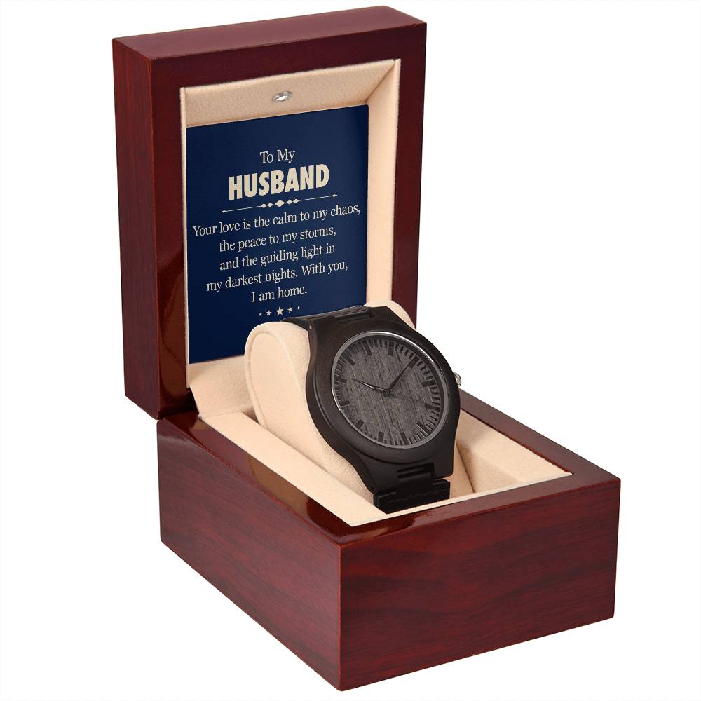 To My Husband - Wooden Watch