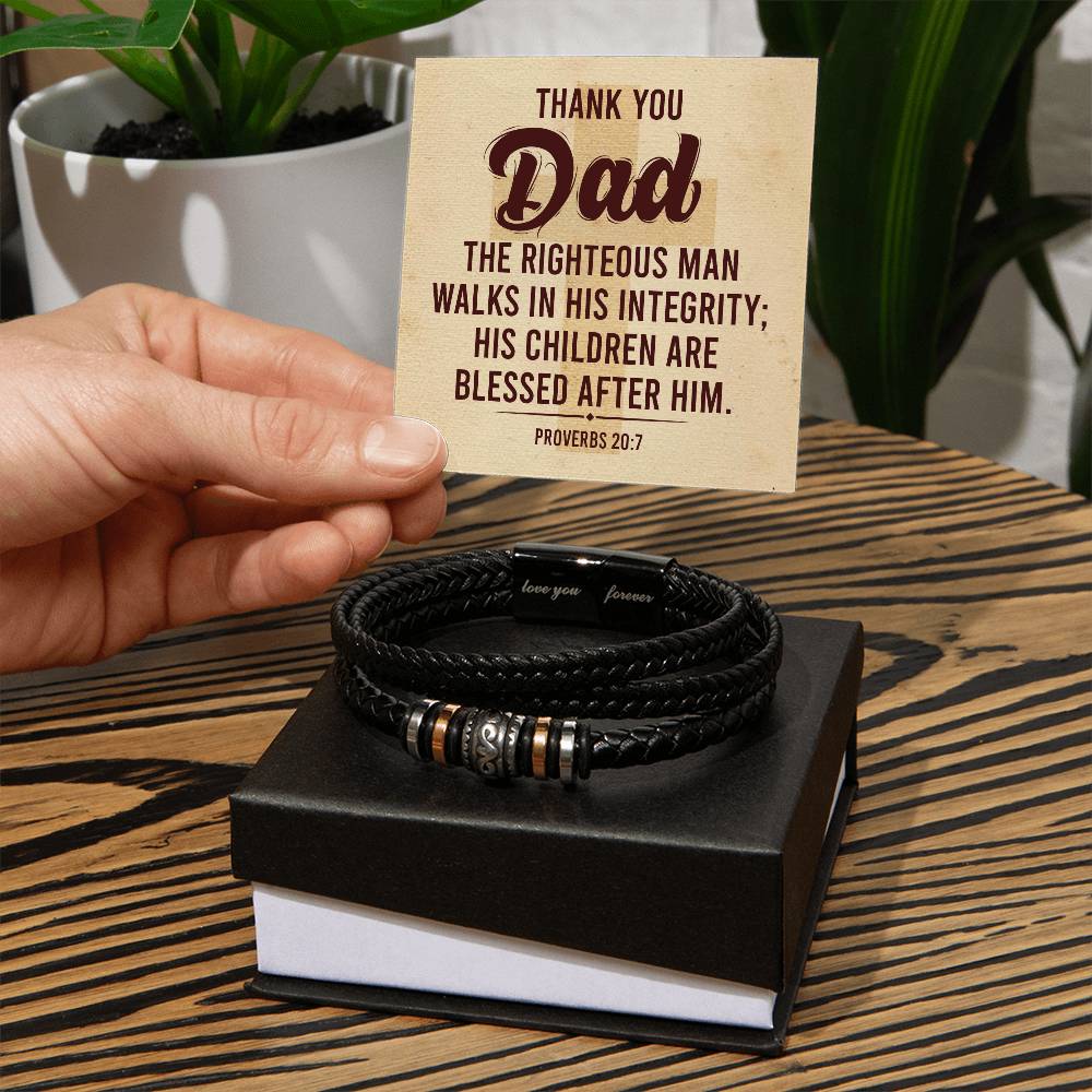 Thank You Dad - Men's Love You Forever Bracelet