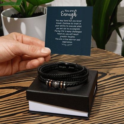 You Are Enough - Men's  Love You Forever Bracelet