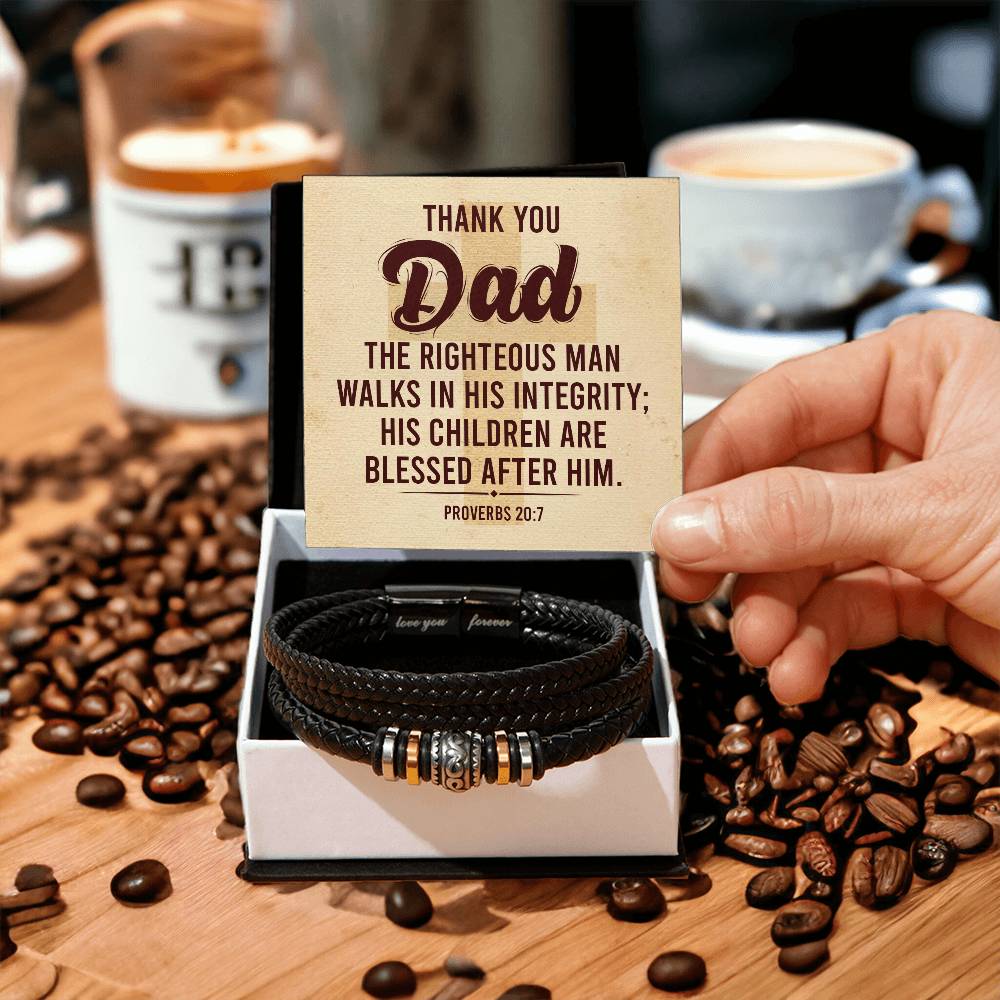 Thank You Dad - Men's Love You Forever Bracelet