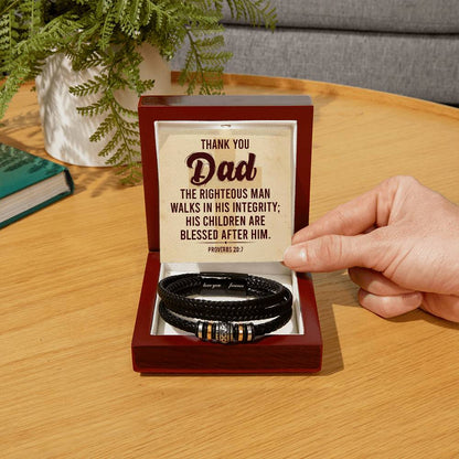 Thank You Dad - Men's Love You Forever Bracelet