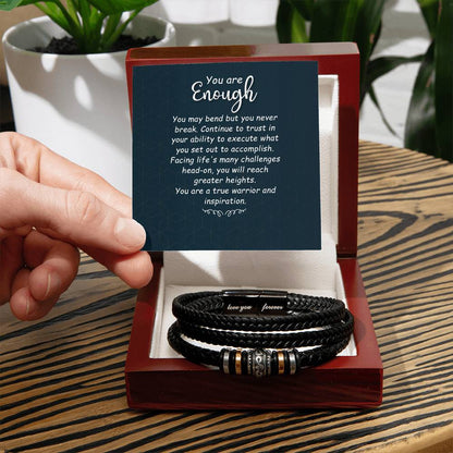 You Are Enough - Men's Love You Forever Bracelet