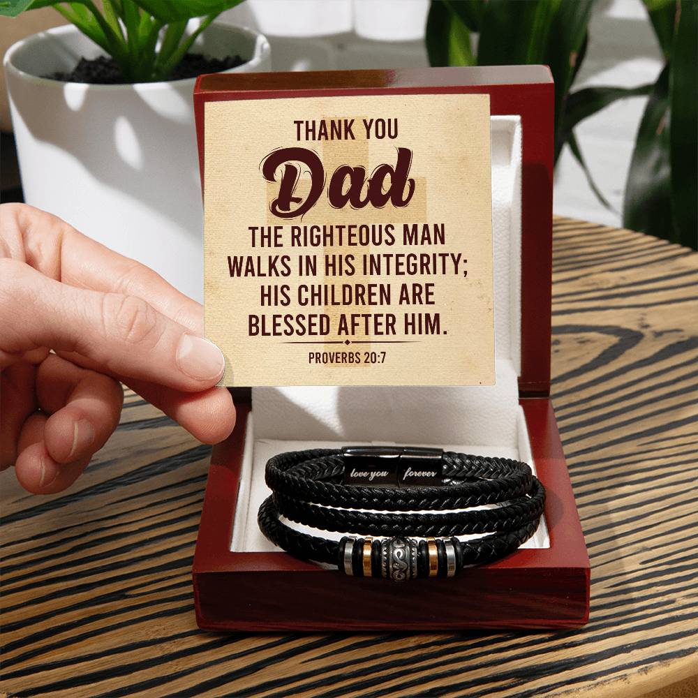 Thank You Dad - Men's Love You Forever Bracelet