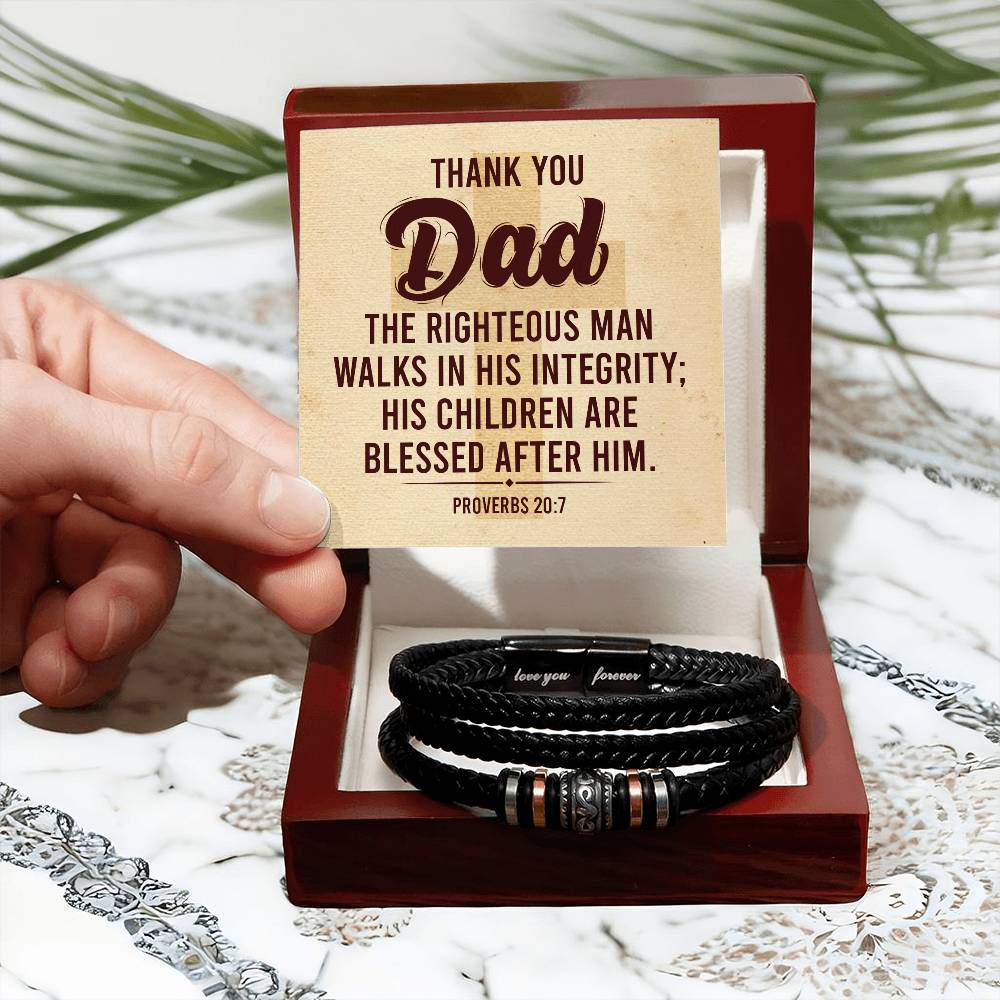 Thank You Dad - Men's Love You Forever Bracelet