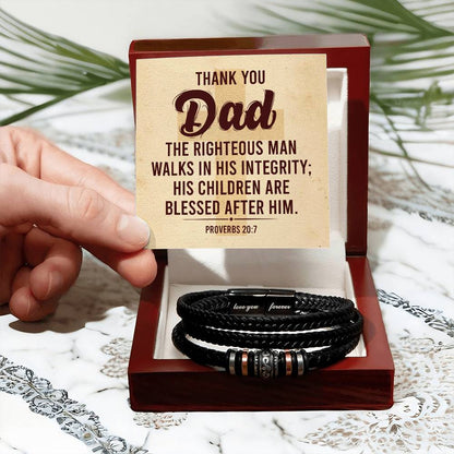 Thank You Dad - Men's Love You Forever Bracelet