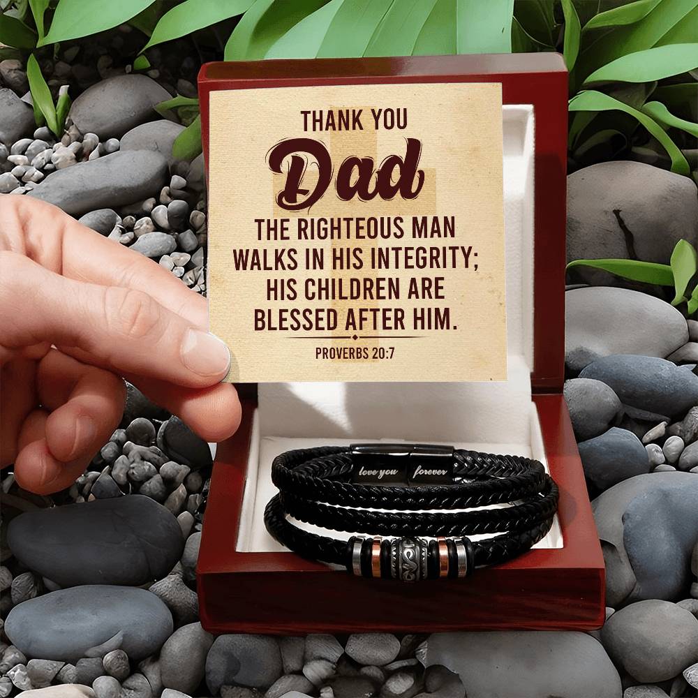 Thank You Dad - Men's Love You Forever Bracelet
