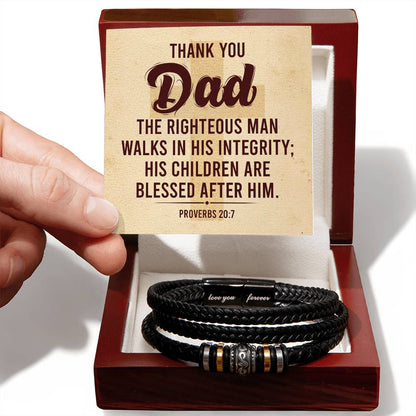 Thank You Dad - Men's Love You Forever Bracelet