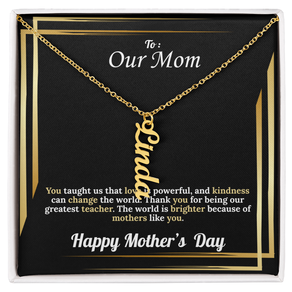 Multi Vertical Name Necklace