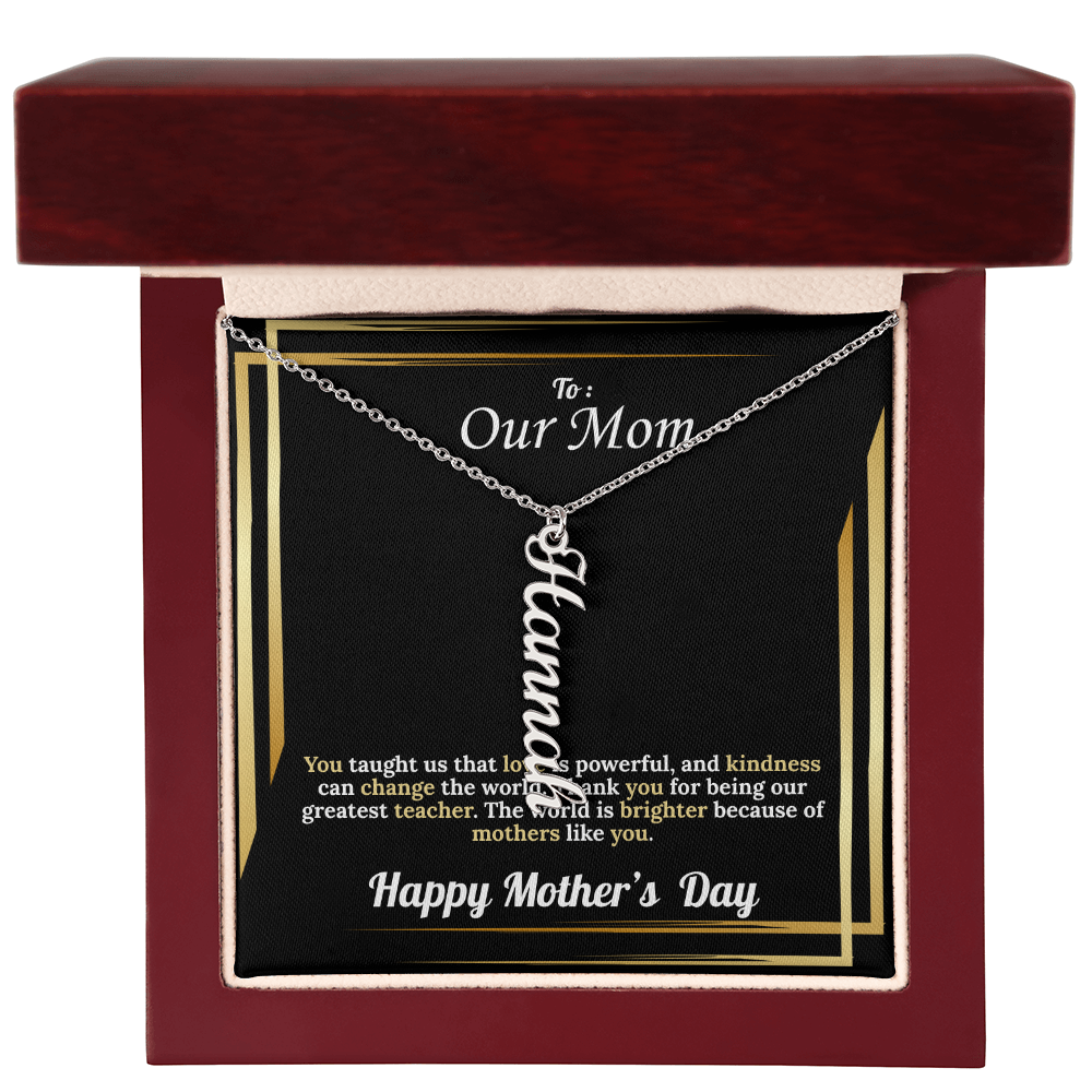 Multi Vertical Name Necklace