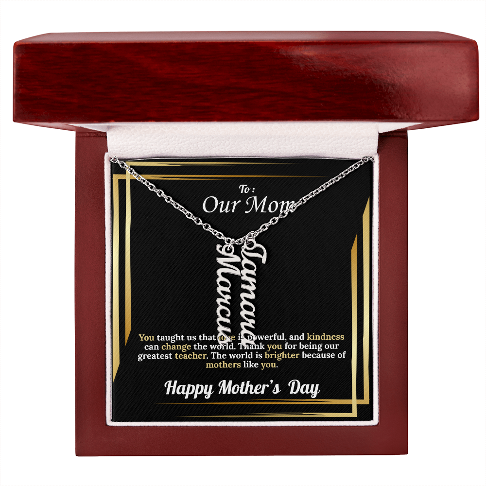 Multi Vertical Name Necklace