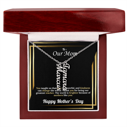 Multi Vertical Name Necklace