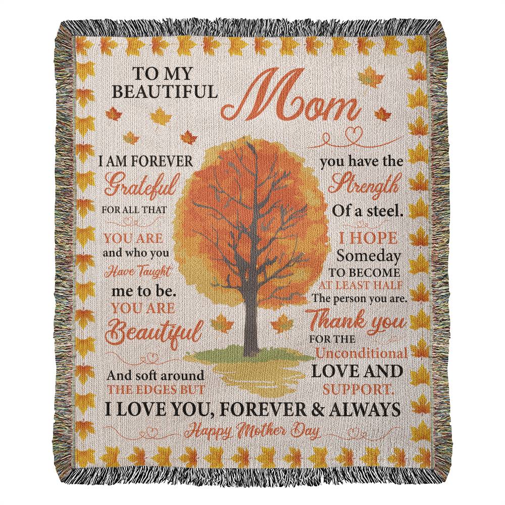 Happy Mother's Day - Cherish Moments: Heirloom Woven Blanket