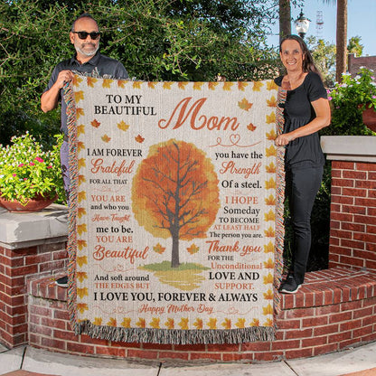 Happy Mother's Day - Cherish Moments: Heirloom Woven Blanket