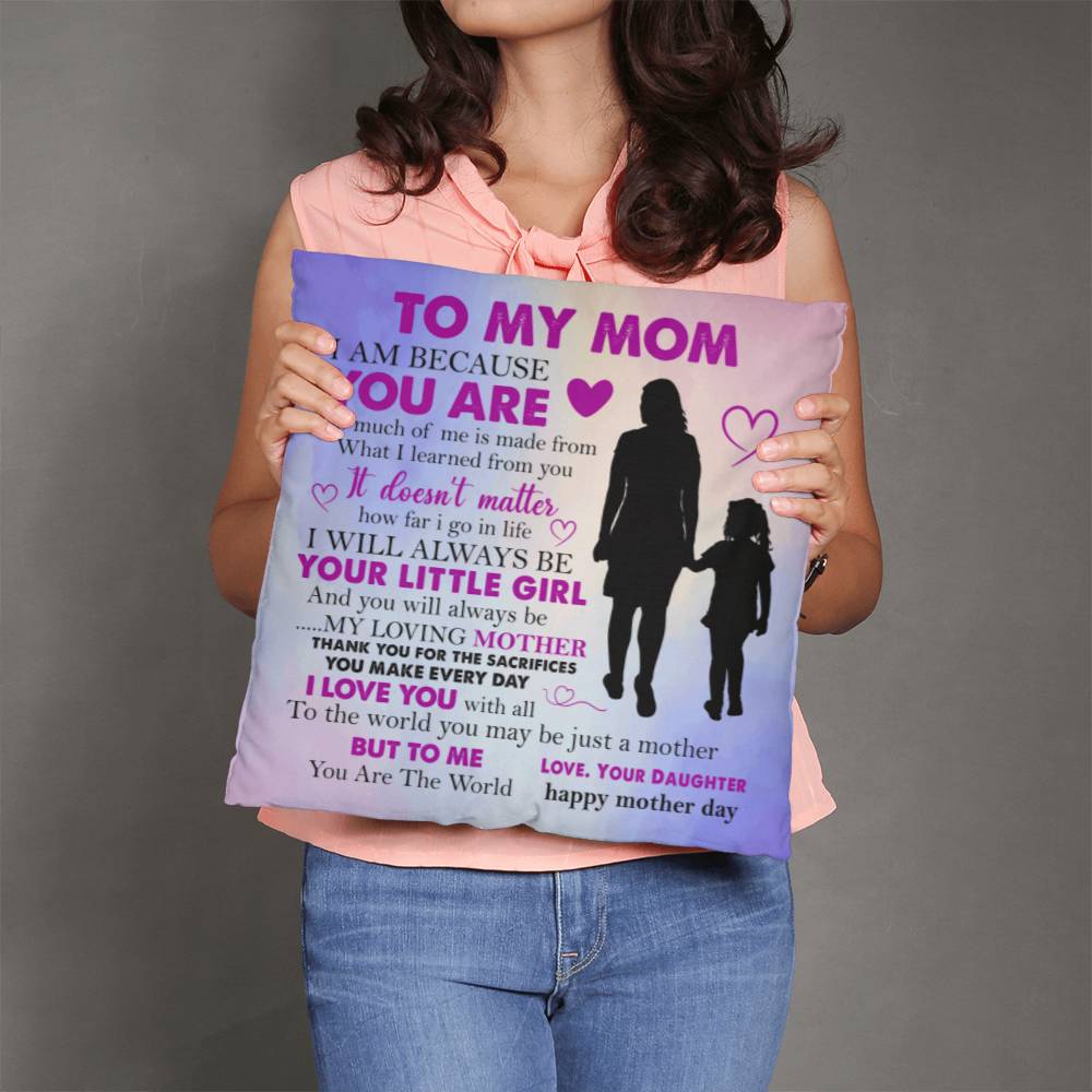 Mother's Day Tribute Pillow: Forever Your Little Girl - Classic Pillow