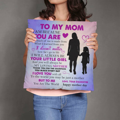 Mother's Day Tribute Pillow: Forever Your Little Girl - Classic Pillow