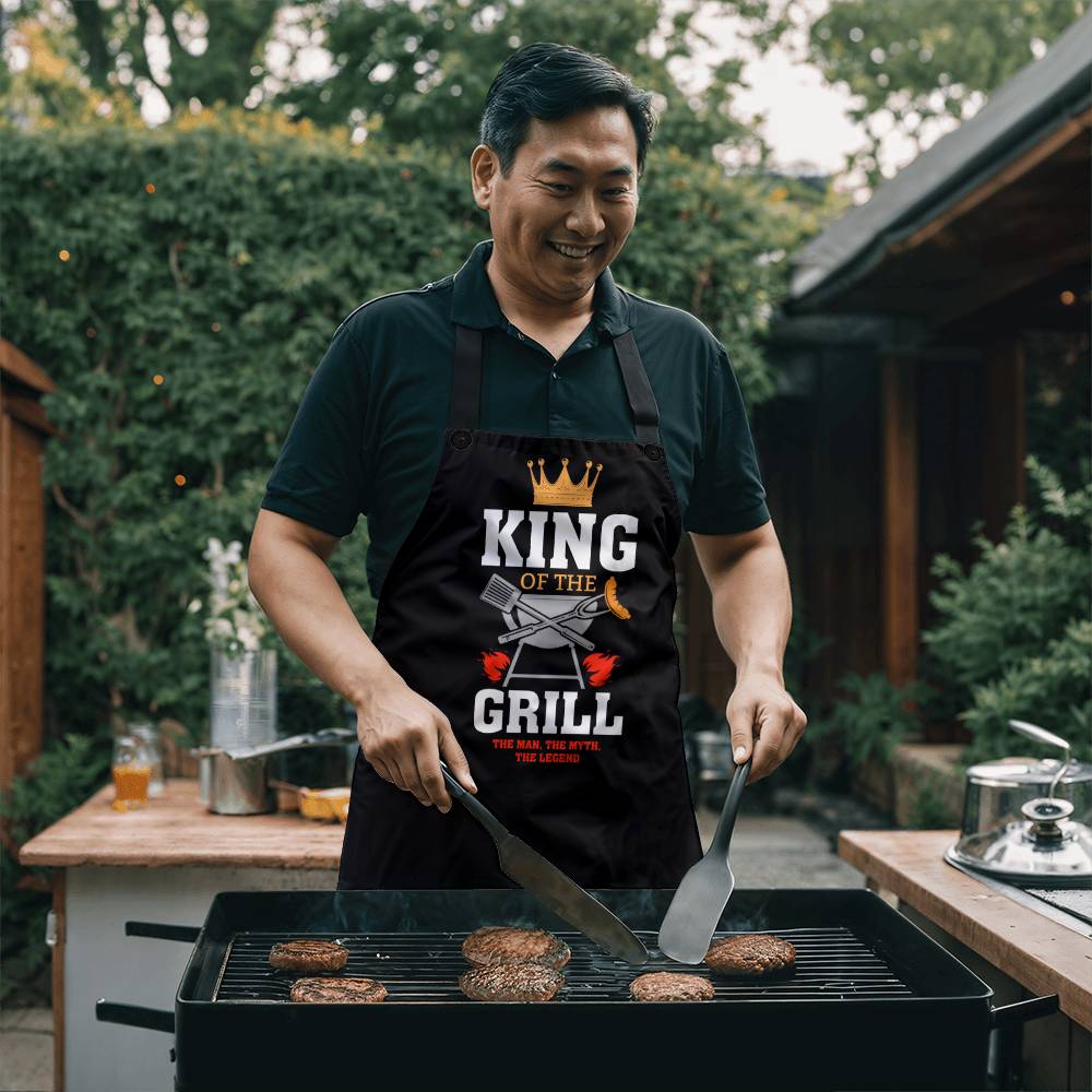 King of the Grill: The Man, the Myth, and the Legend Apron!