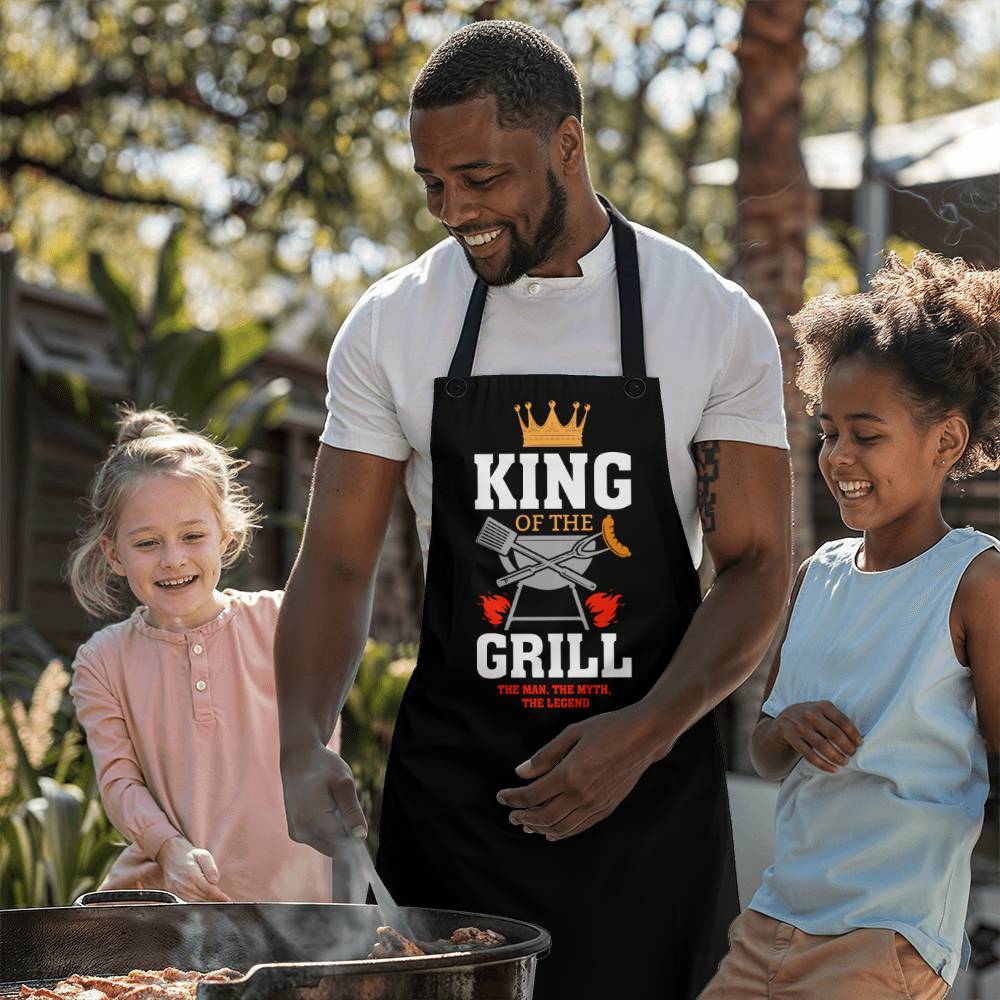 King of the Grill: The Man, the Myth, and the Legend Apron!