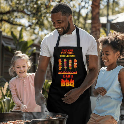 Dad: The Man, The Grill, The Legend Apron!