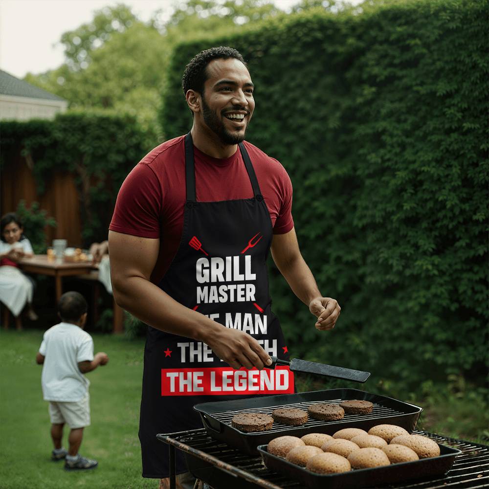 Dad- The Grill Master - The Man - The Myth - The Legend! Apron