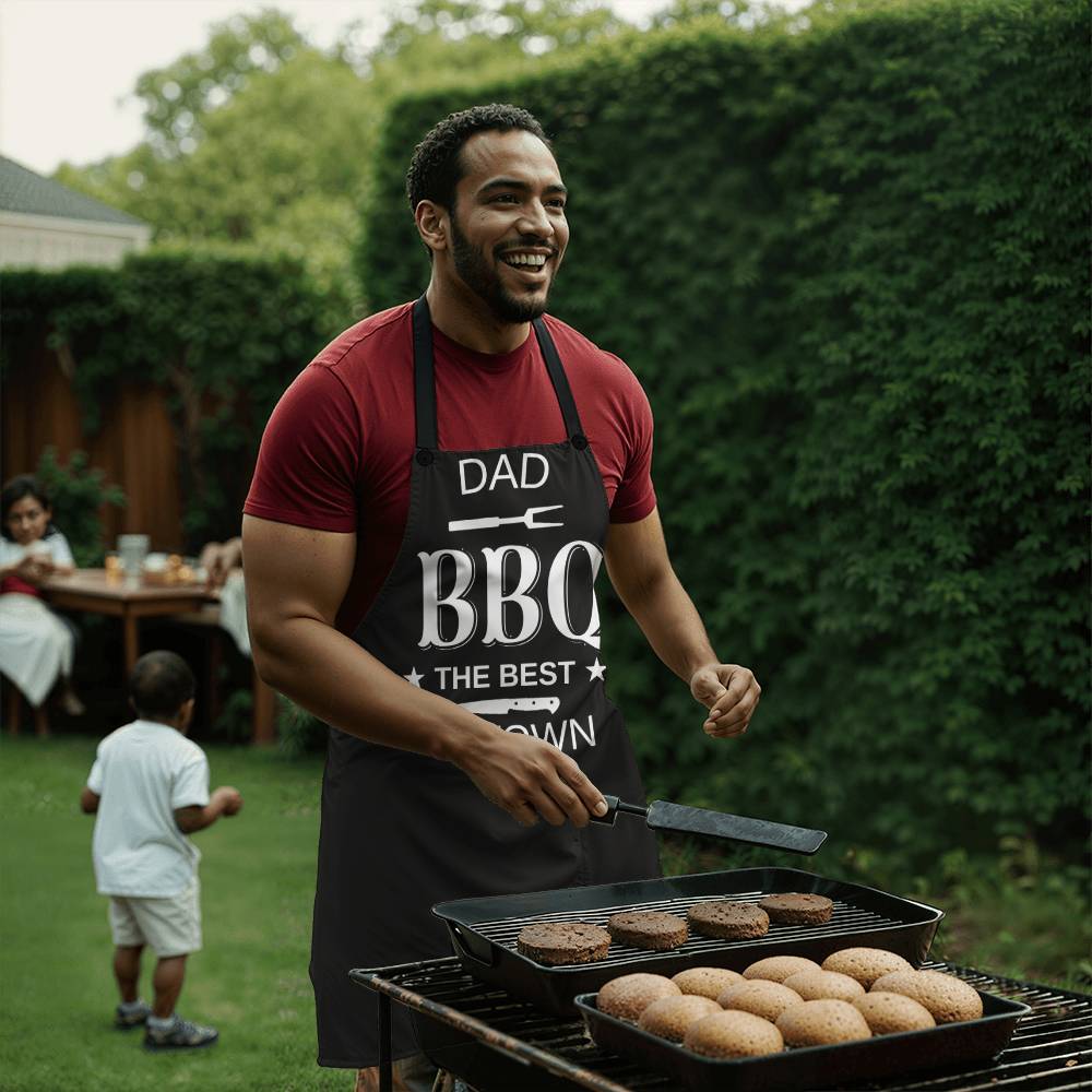 Dad and the Best BBQ in Town! Apron
