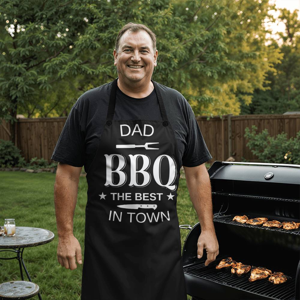 Dad and the Best BBQ in Town! Apron