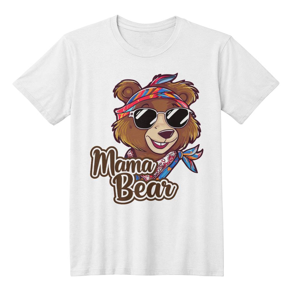 Mama Bear Mode: Always On - Bella + Canvas 3001 Unisex T-Shirt Front Print