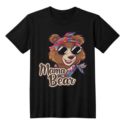 Mama Bear Mode: Always On - Bella + Canvas 3001 Unisex T-Shirt Front Print