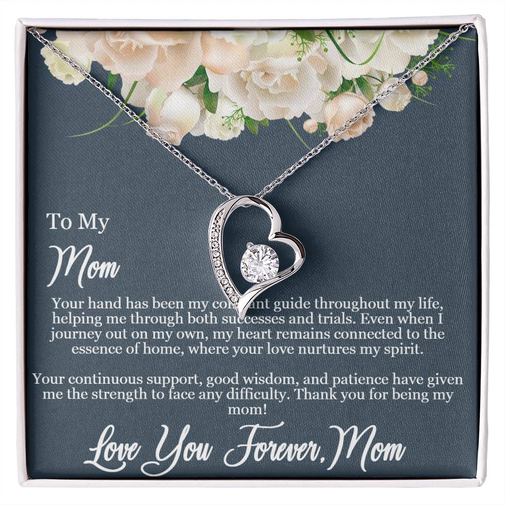 Daughter to Mom -Guiding Love Necklace: Heartfelt Mother's Day Card
