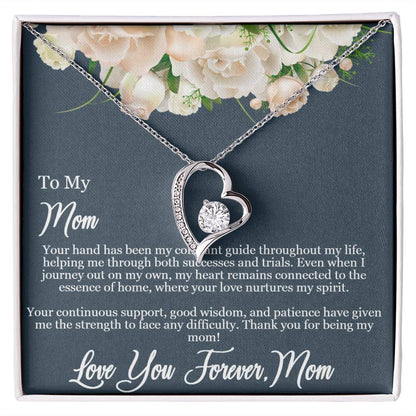 Daughter to Mom -Guiding Love Necklace: Heartfelt Mother's Day Card